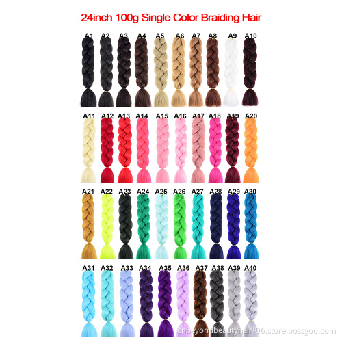 Beyond Beauty 24inch 100g Ombre Braiding Hair  Yaki Crochet Twist Synthetic extension Jumbo Braiding Hair for DIY